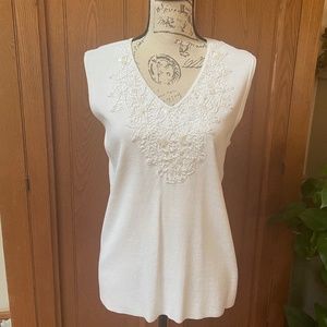Laura Ashley embellished top